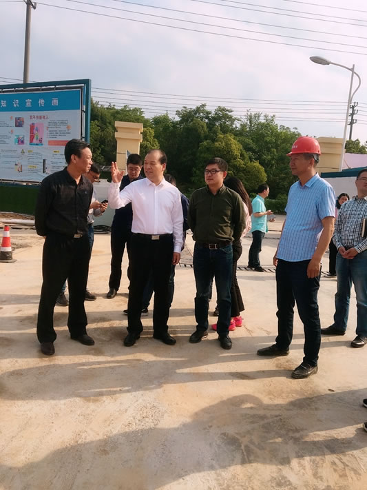浦江县委书记程天云视察杭机新厂区建设情形-企业新闻-浙江杭机股份有限公司